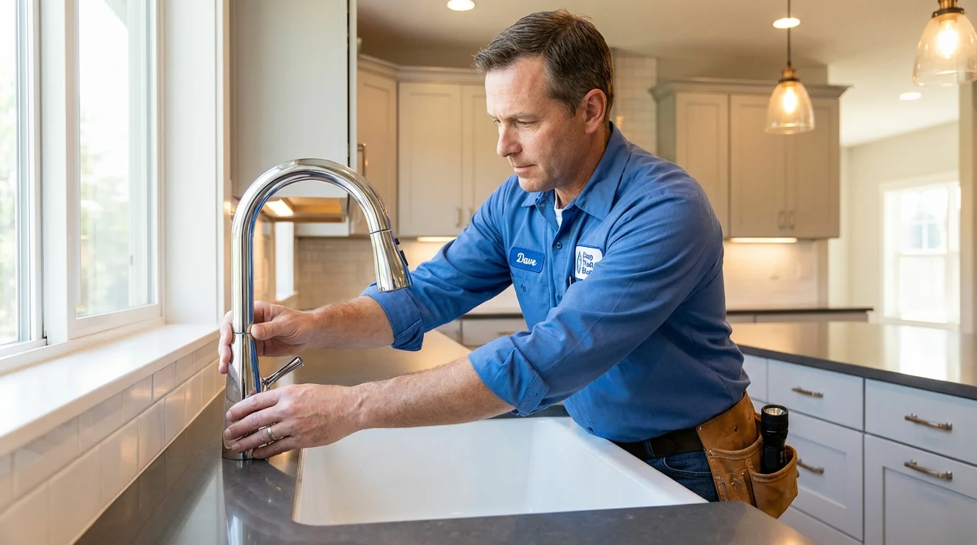Kitchen faucet installation by Johns Plumbing LLC in Venice
